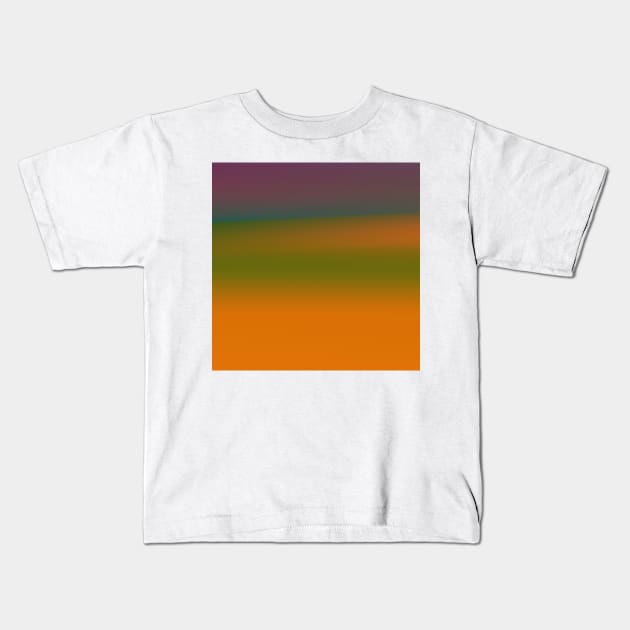 orange green purple brown texture design Kids T-Shirt by Artistic_st